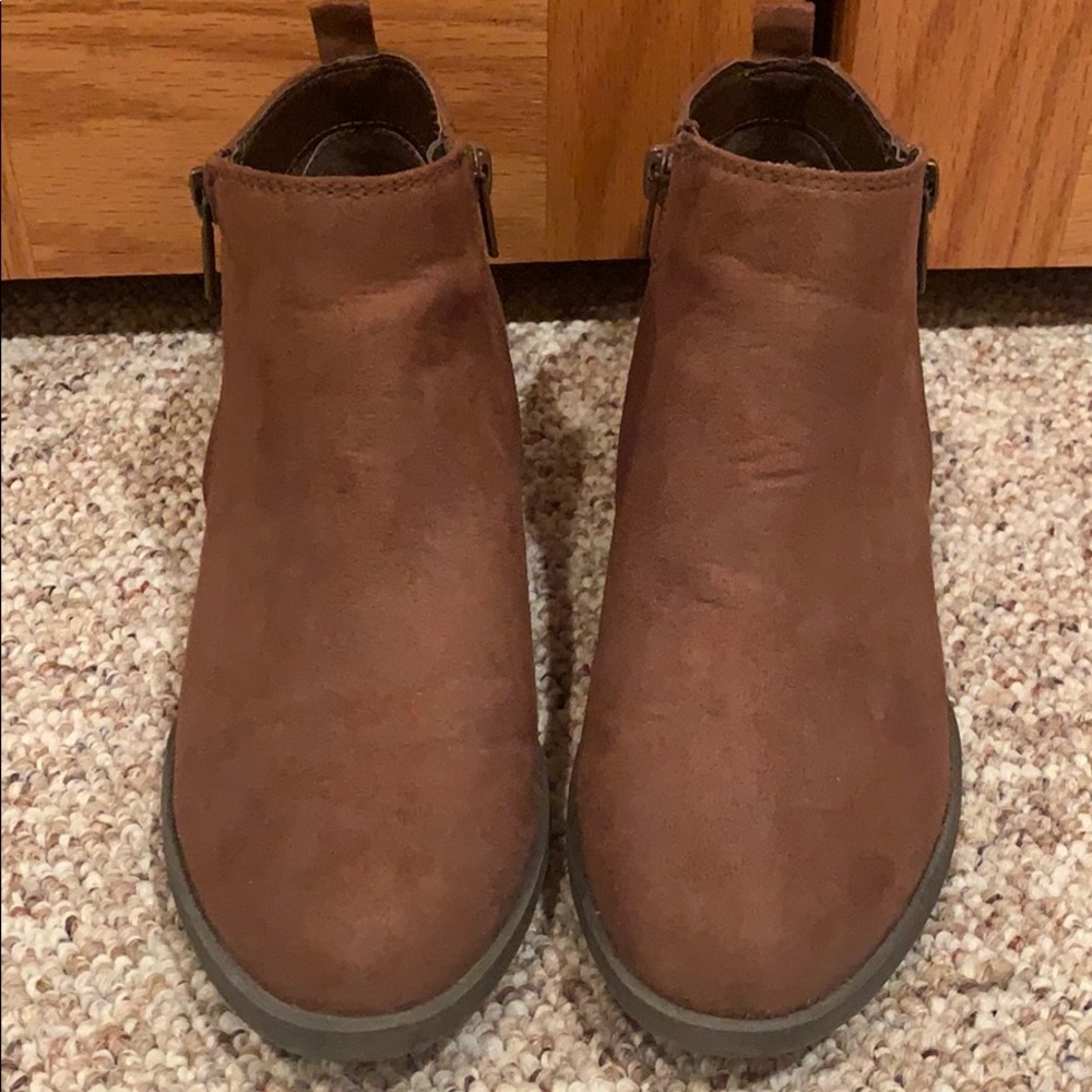 Brown booties